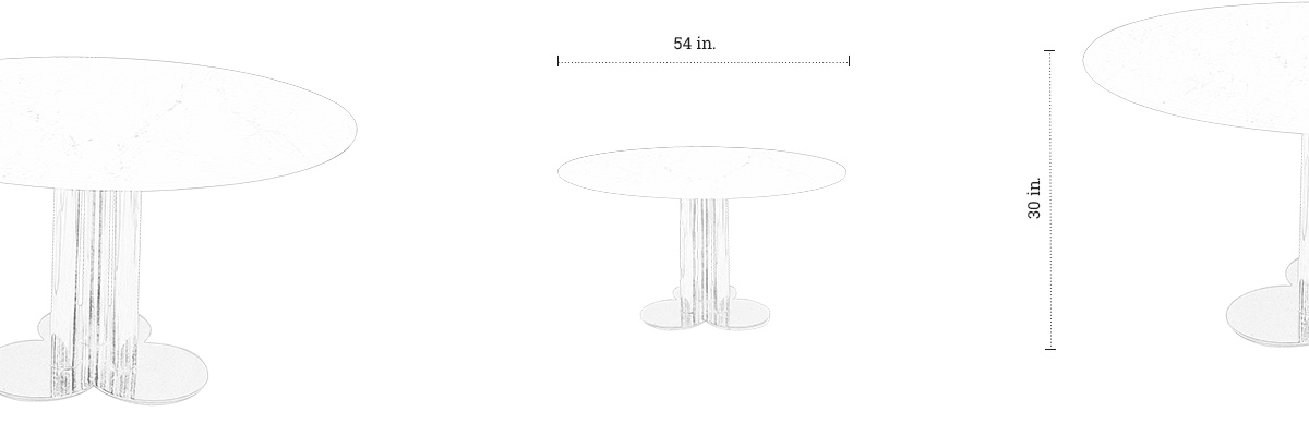 Roaring 20's Dining Table dimensions