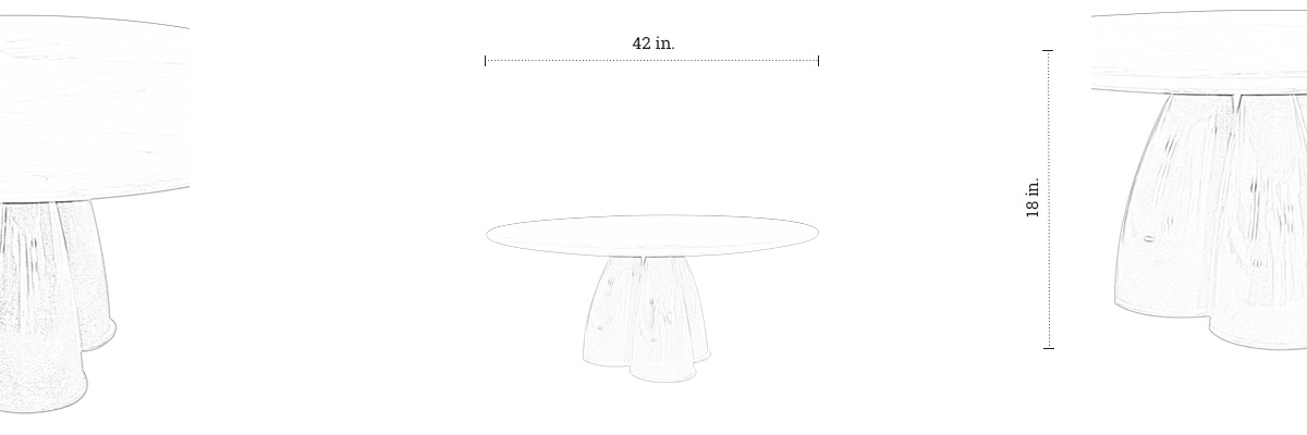 Deca Coffee Table dimensions