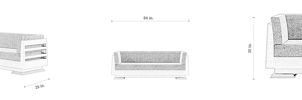 Axis Sofa dimensions
