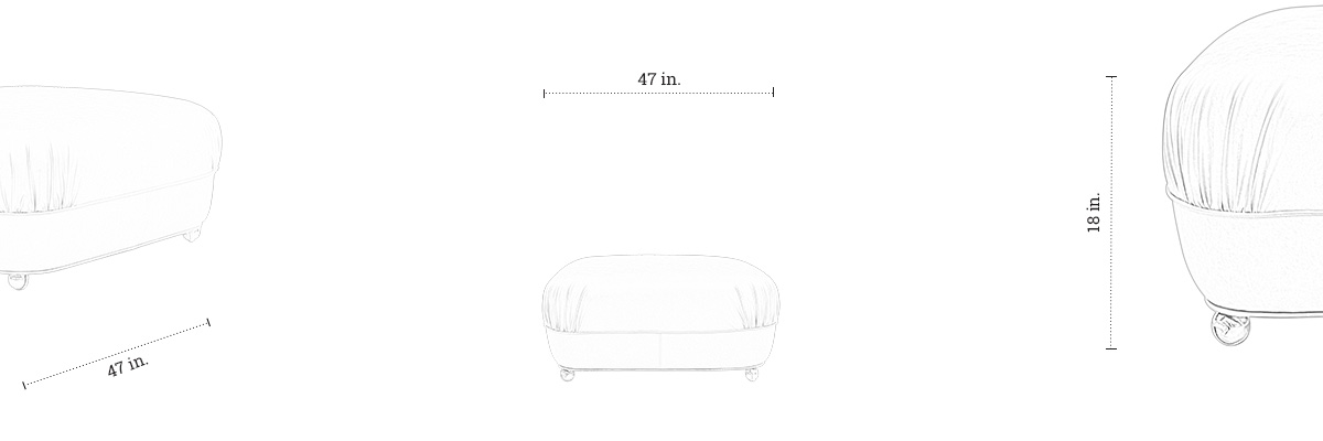 Jumbo Ottoman dimensions