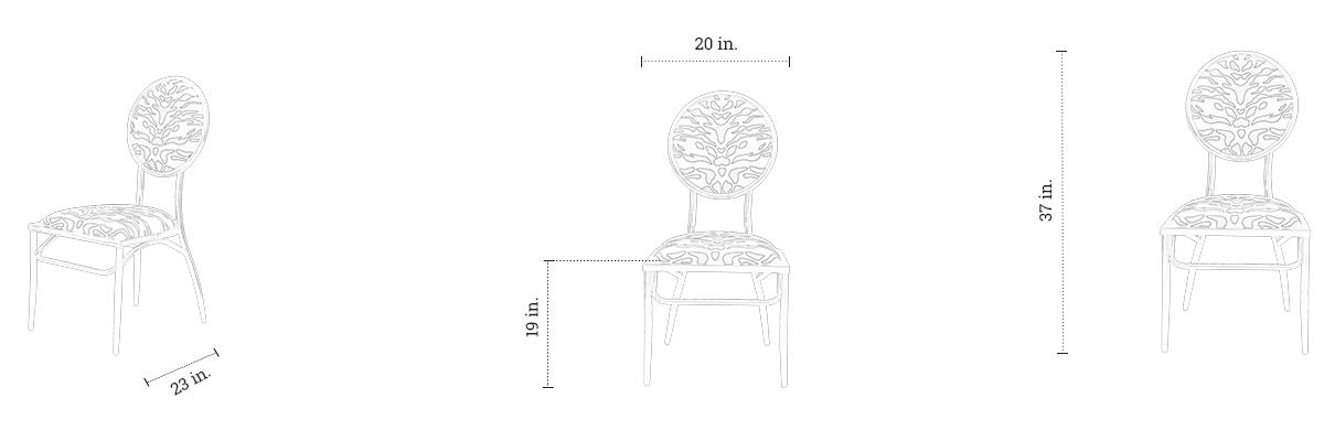 Gracian Chair dimensions