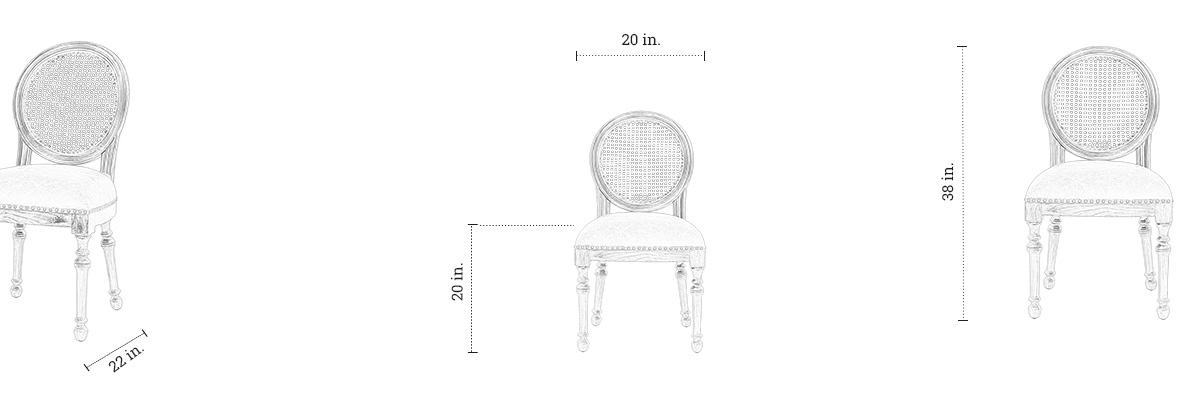Grace Dining Chair dimensions