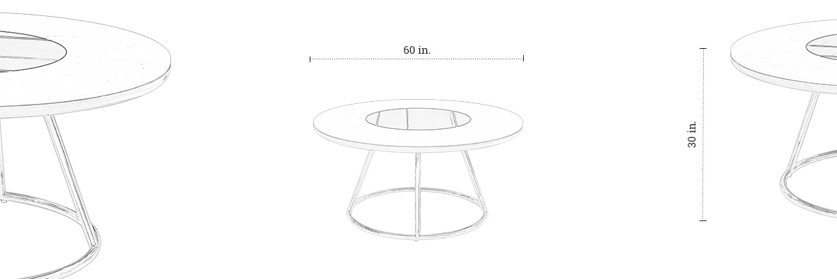 Dice Dining Table dimensions
