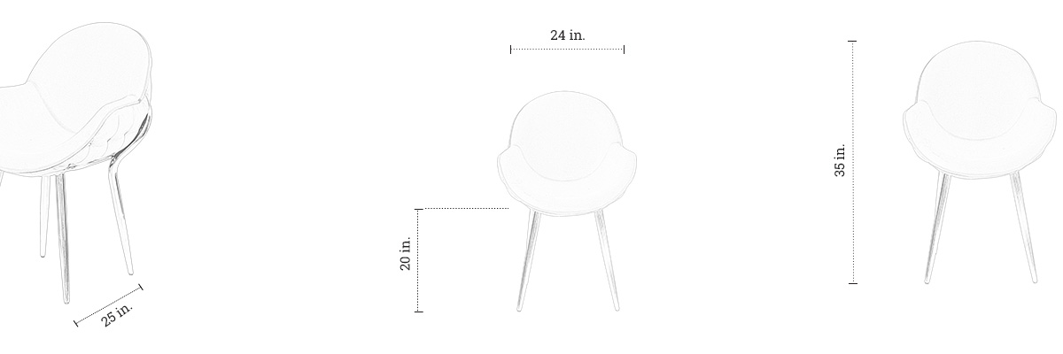 Dorris Chair dimensions