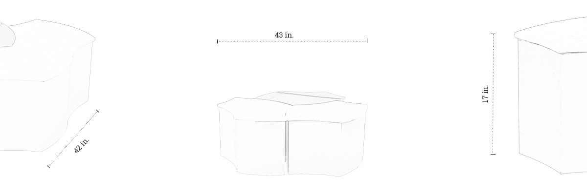 Tassel Coffee Table dimensions