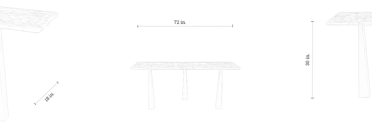 Shaman Console Table dimensions