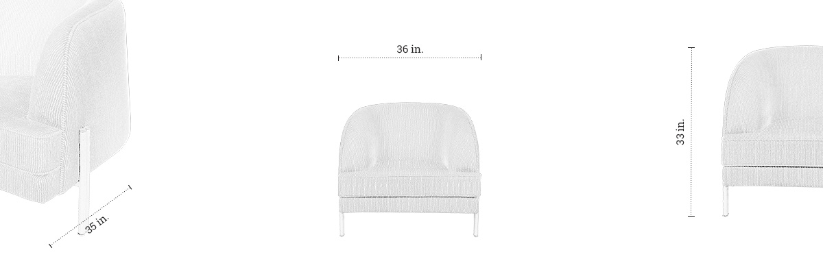 Bumble Lounge Chair dimensions