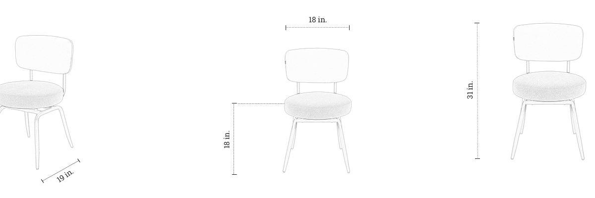 Moira Chair dimensions