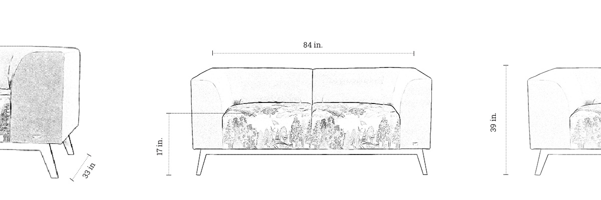 Sonoma Sofa dimensions