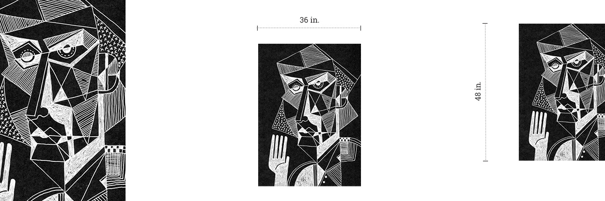 Monochrome Abstractions 1 dimensions