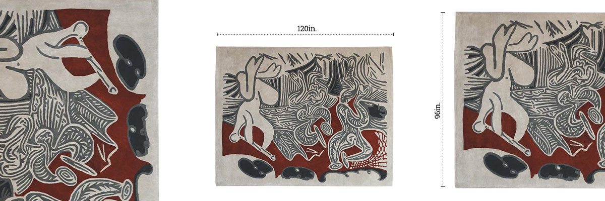 Barrier Tufted Rug 1 dimensions
