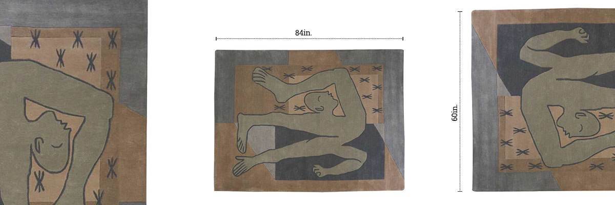 Spiritual Glance Tufted Rug dimensions