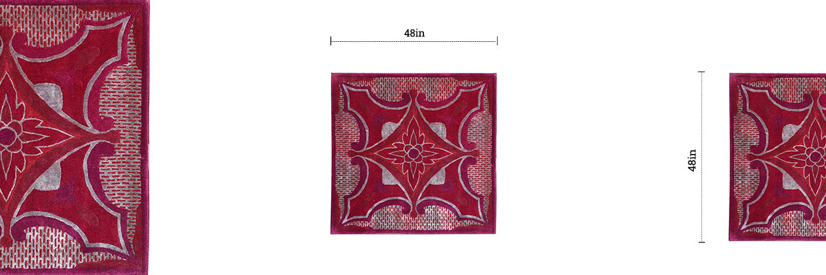 Nestling Tufted Rug dimensions