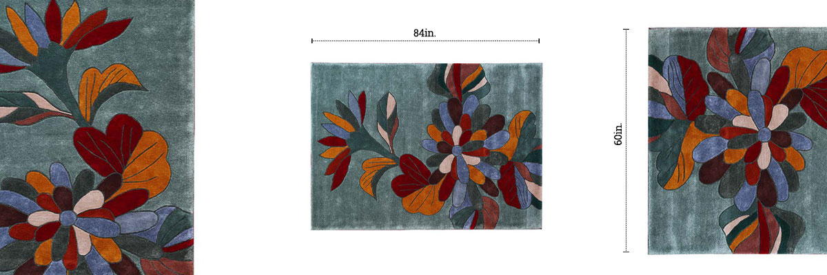 Blossom Tufted Rug dimensions