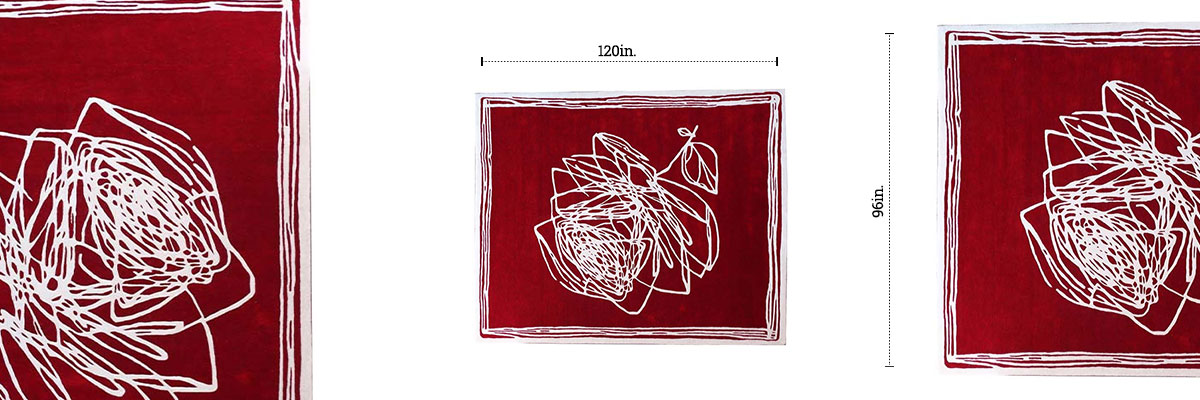 Rose Tufted Rug dimensions