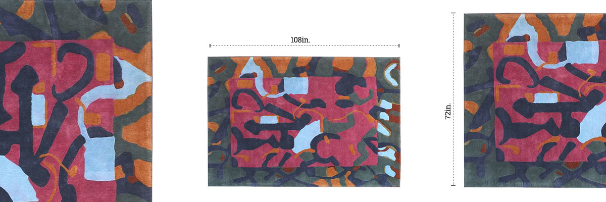 Variegated Tufted Rug dimensions