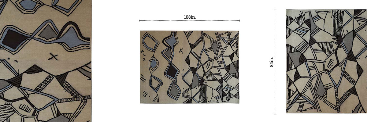 Entwine Tibetan Rug dimensions