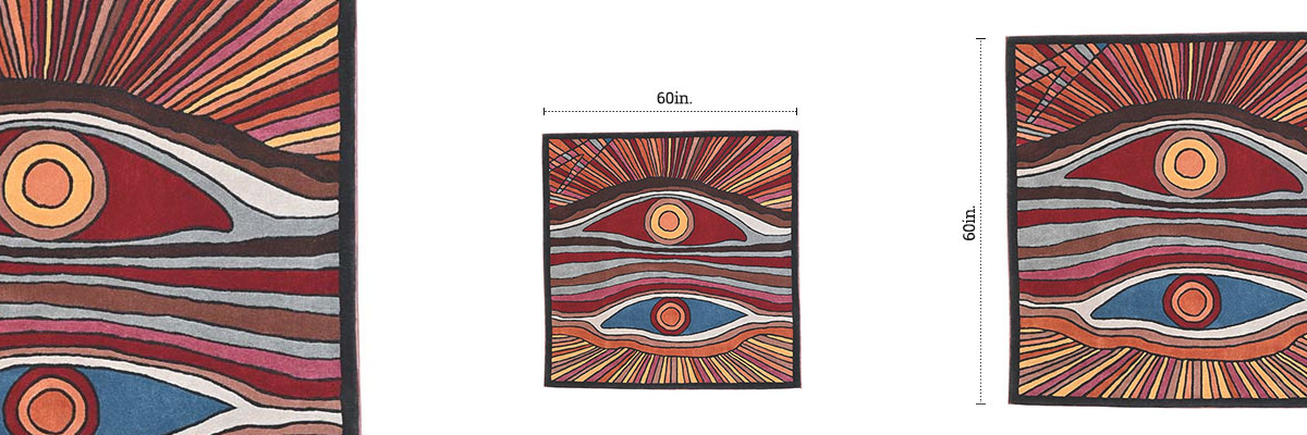 Chakra Tufted Rug dimensions