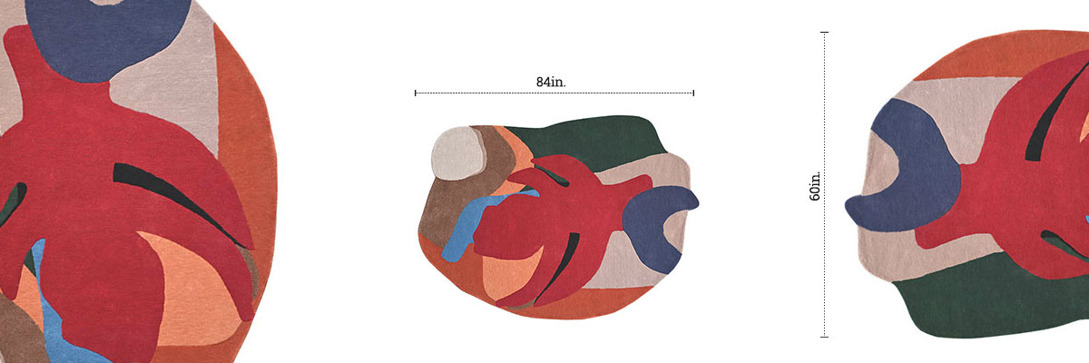 Cosmos Tufted Rug dimensions