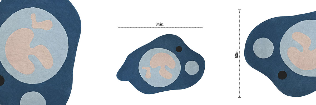Moonchild Tufted Rug dimensions