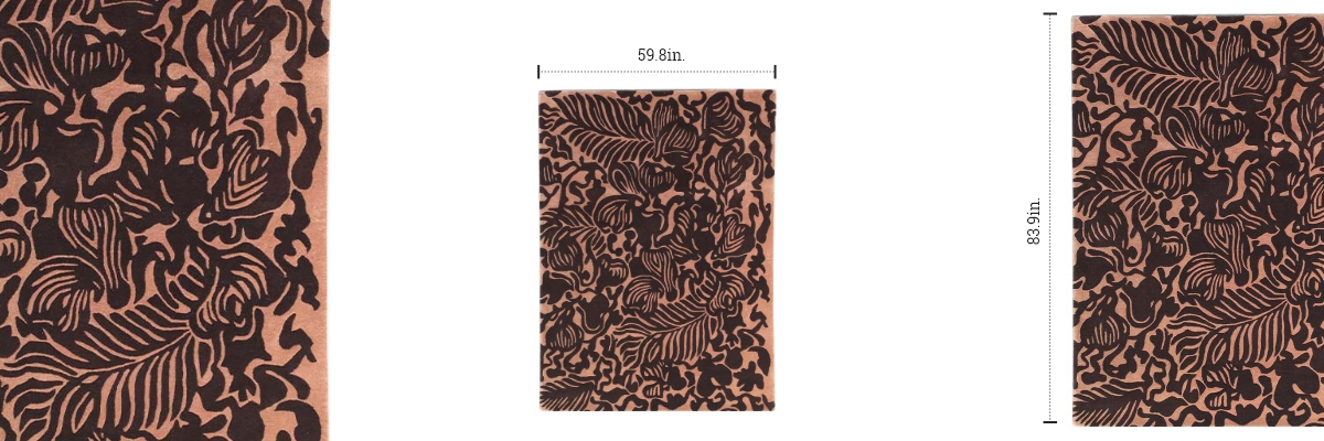 Fern Tufted Rug dimensions