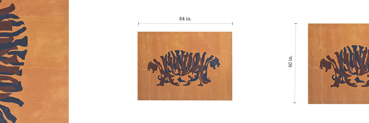Jungle King Tufted Rug dimensions