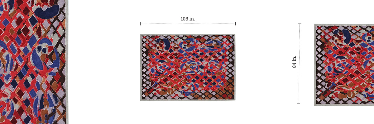 Jager Tibetan Knot Rug dimensions