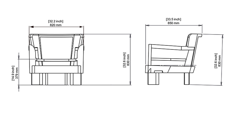 Maestro Chair dimensions