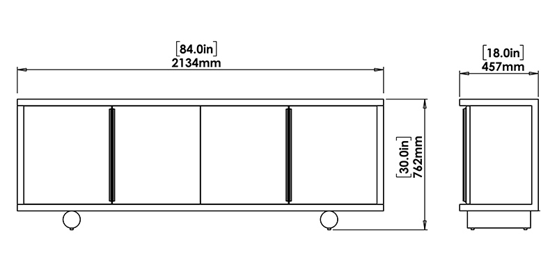 Retro Sideboard dimensions