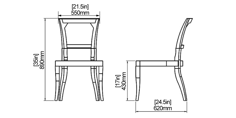 Aquila Chair dimensions