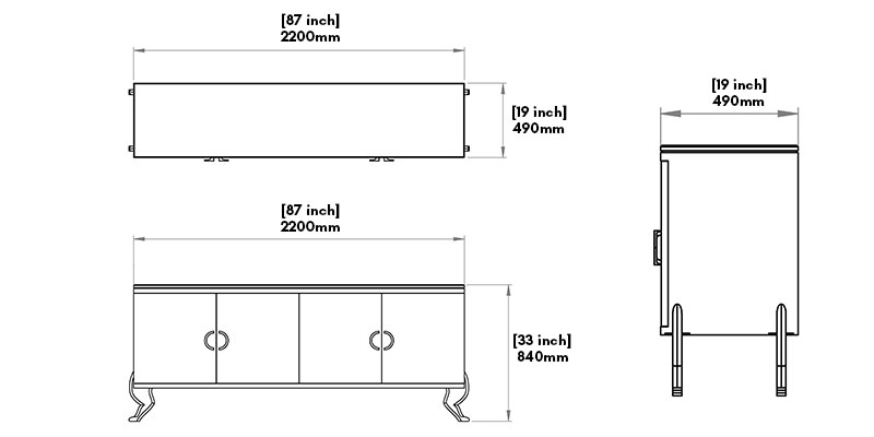 Norman Sideboard dimensions