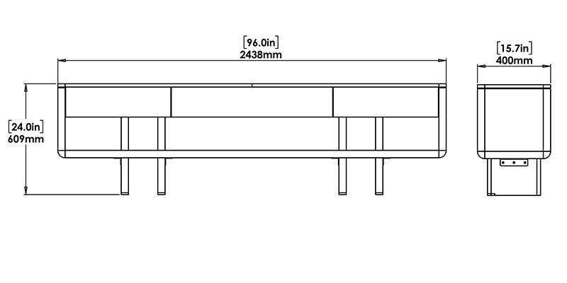 Eloise TV Unit dimensions