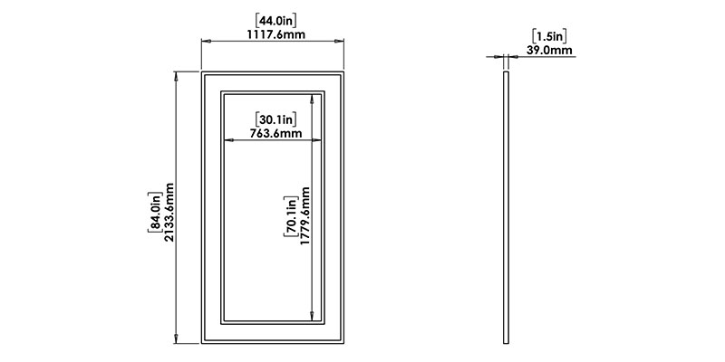 James Mirror dimensions