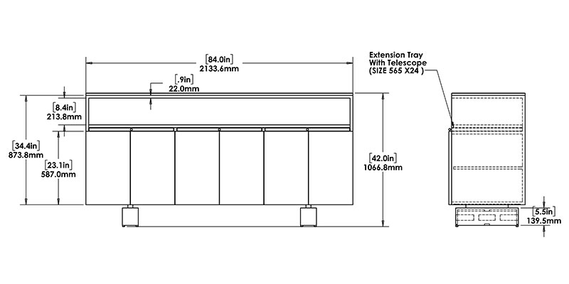 Archer Bar Unit dimensions