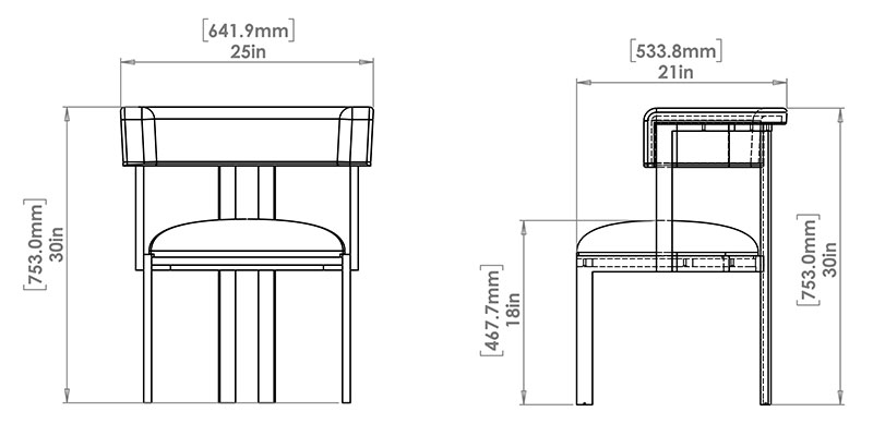Riley Chair dimensions
