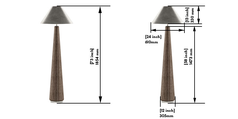 Astra Floor Lamp dimensions