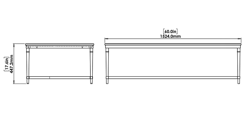 Avalon Coffee Table (Big) dimensions