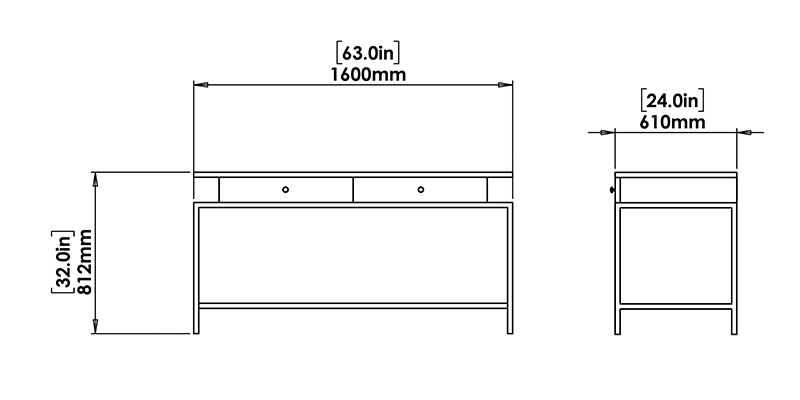 Sunshine Dresser dimensions