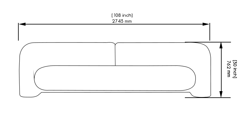 Cosmo Sofa dimensions