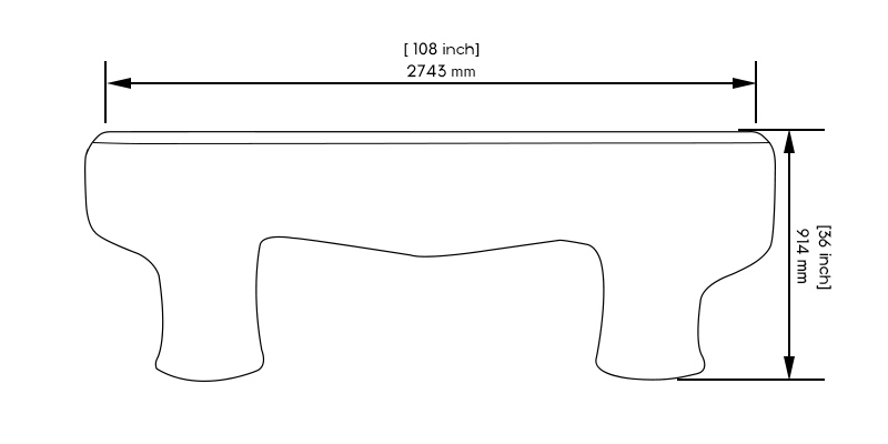 Meadow Console Table dimensions