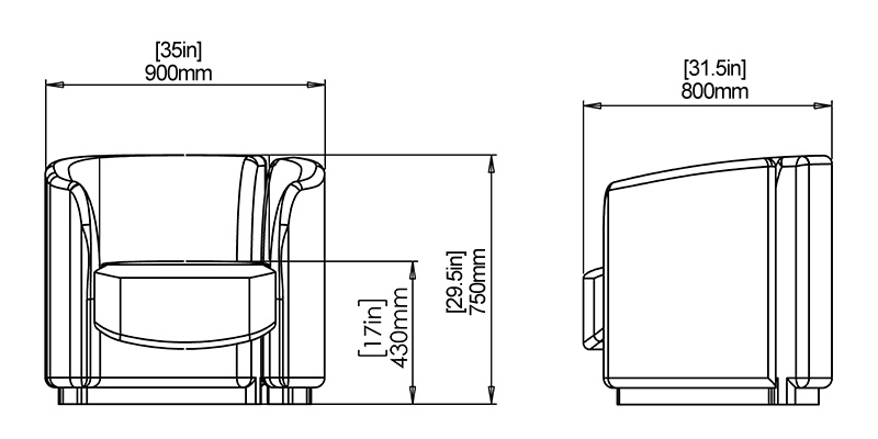 Aristocrat Chair dimensions