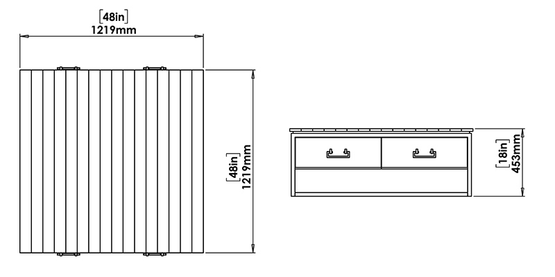 Chase Coffee Table dimensions
