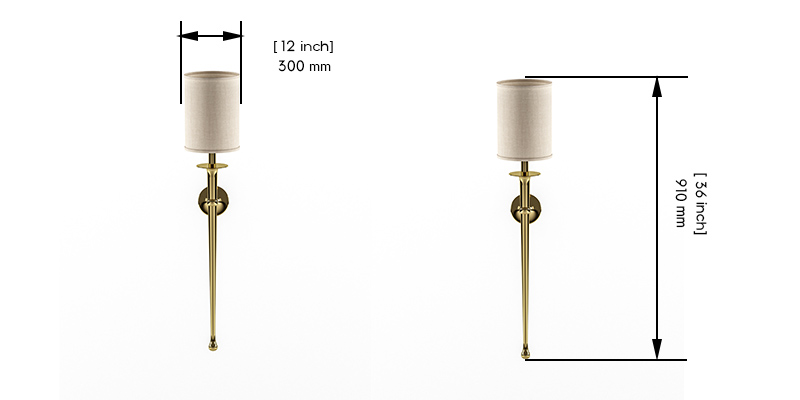 Aurelian Wall Light dimensions