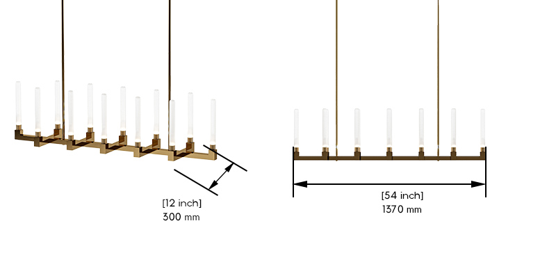 Nash Chandelier dimensions