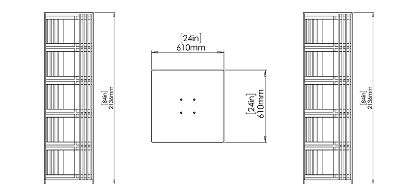 Orion Book Tower dimensions