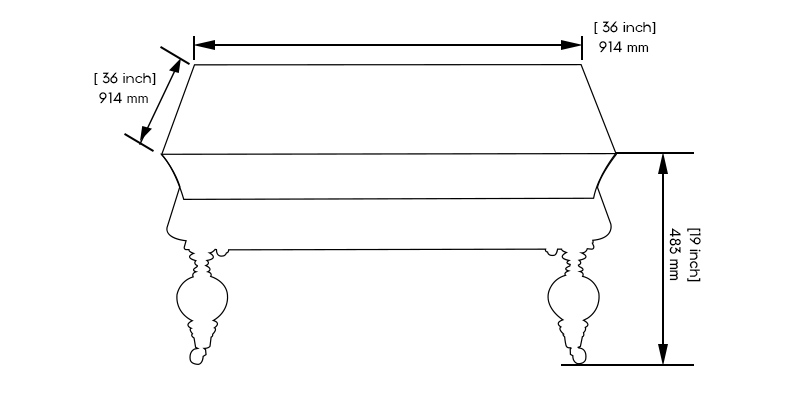 Odin Coffee Table dimensions