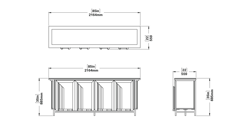 Kaizer Sideboard dimensions