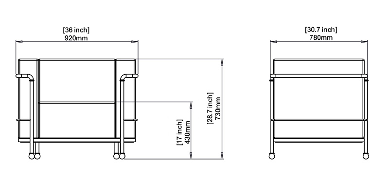 Alfresco Outdoor Chair dimensions