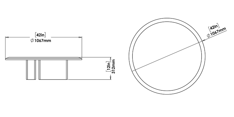 Rustic Harmony Table 1 dimensions