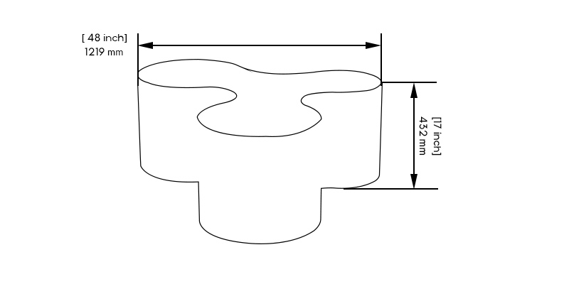 Infinity Coffee Table (Big) dimensions